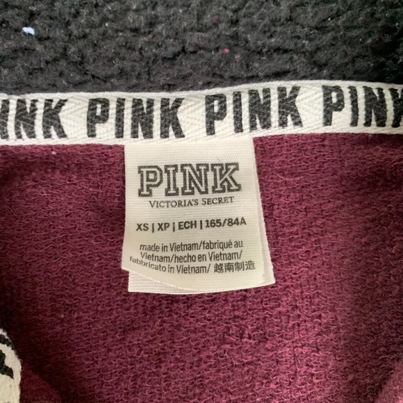 Pink Victoria’s Secret 1/4 zip pullover Longsleeve - Picture 5 of 6